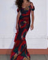 Mesh Floral Printed Sleeveless Dresses